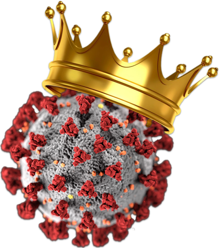 coronavirus with crown
